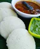 Idli sambhar chutney