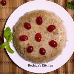 A picture of Ramadan Special - Steamed Eggless Bread Pudding.