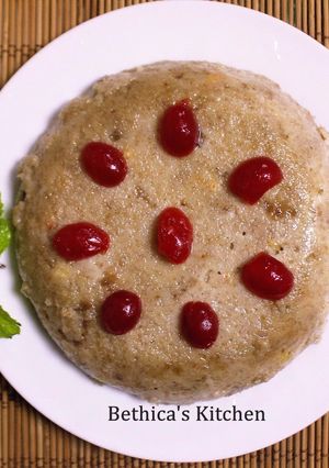 A picture of Ramadan Special - Steamed Eggless Bread Pudding.