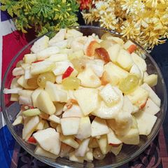 A picture of Mix Fruit Chaat 🍊🍎🍋🍓🍌🍑🍇.