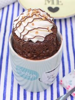 Una foto de Mug cakes de nutella