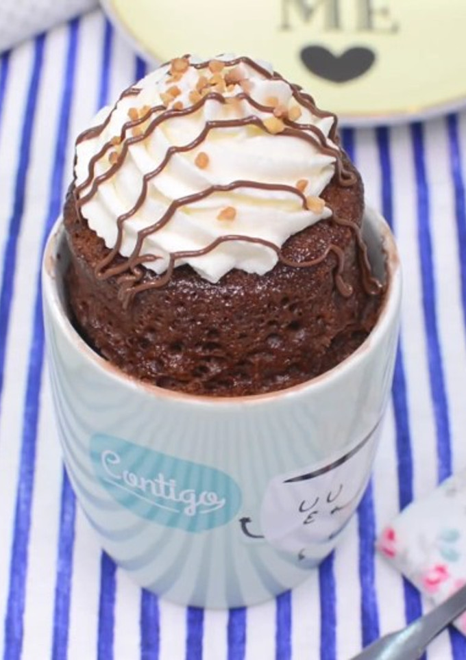Una foto de Mug cakes de nutella