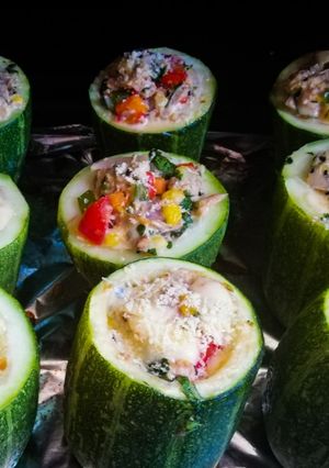 Una foto de Zapallo italiano & Atún, verduras
