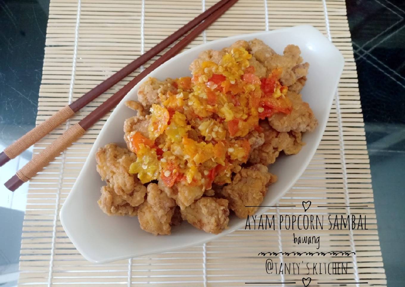 Resep Ayam Popcorn Sambal Bawang, Bikin Ngiler