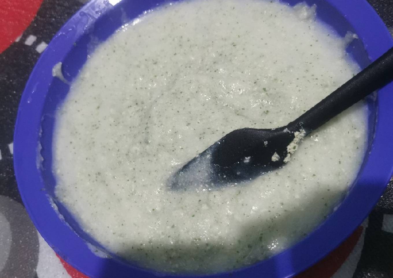 Mpasi 6 bulan Ayam + Bayam