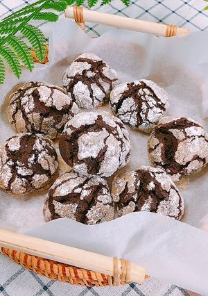Hình của món Crincle cookies.