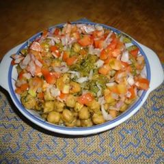 A picture of Green Masala Chickpeas.