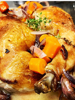 Una foto de Pollo asado aromatizado 😋