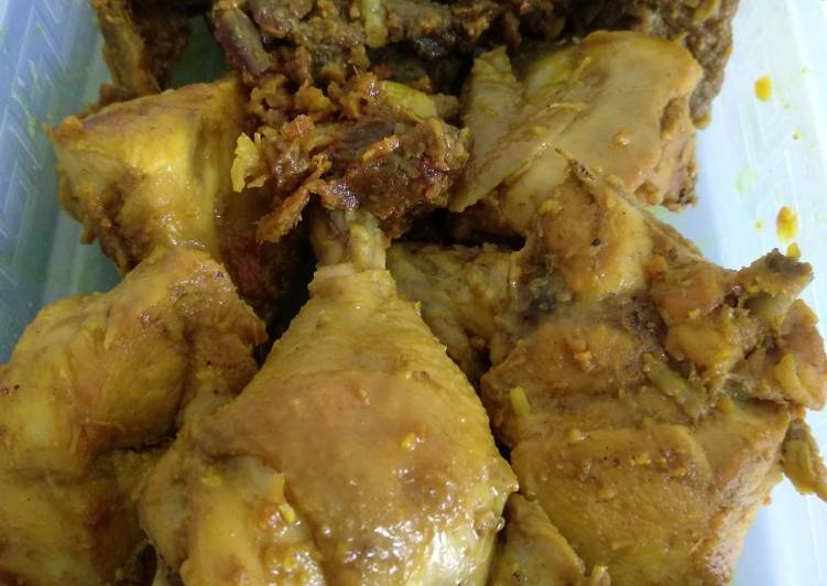 Resep Ayam ukep +daging sapi gurih dn enk, Lezat