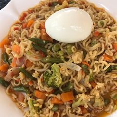 A picture of Jollof noodles.