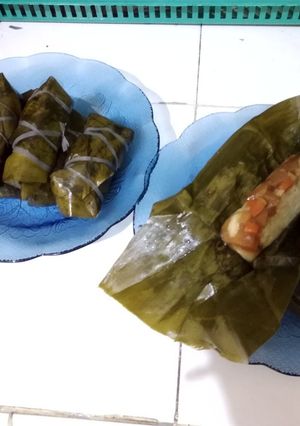 Foto resep Lontong isi sayur