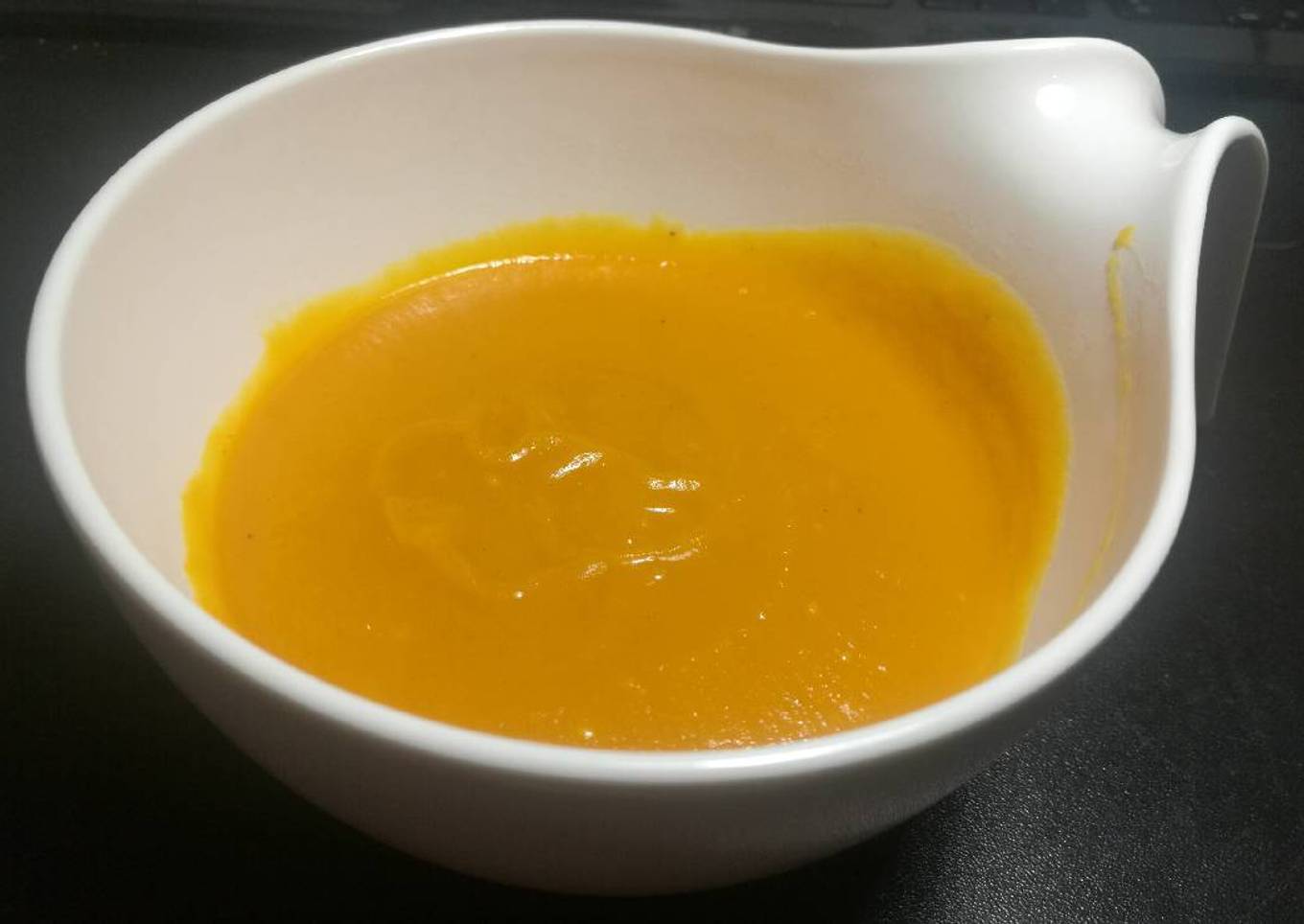 Crema de calabaza con cítricos