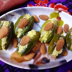 A picture of परवल की मिठाई (pointed gourd sweet).