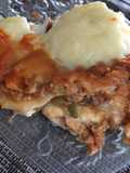 Lasaña vegetal con atún