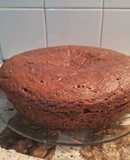 Torta de chocolate y queso philadelphia rellena con mermelada de zapallo