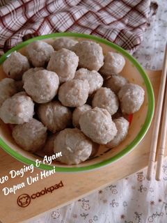Foto resep Bakso Daging & Ayam Homemade 🐂🐔