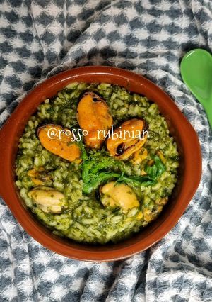 Foto di Risotto con cime di rapa e cozze