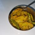 Stir fry raw papaya with besan