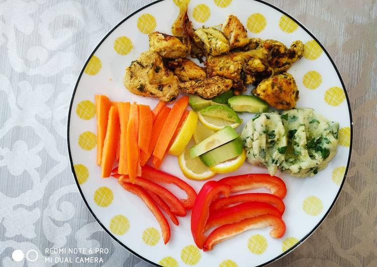 Recipe of Any-night-of-the-week Healthy chicken with mashed potato