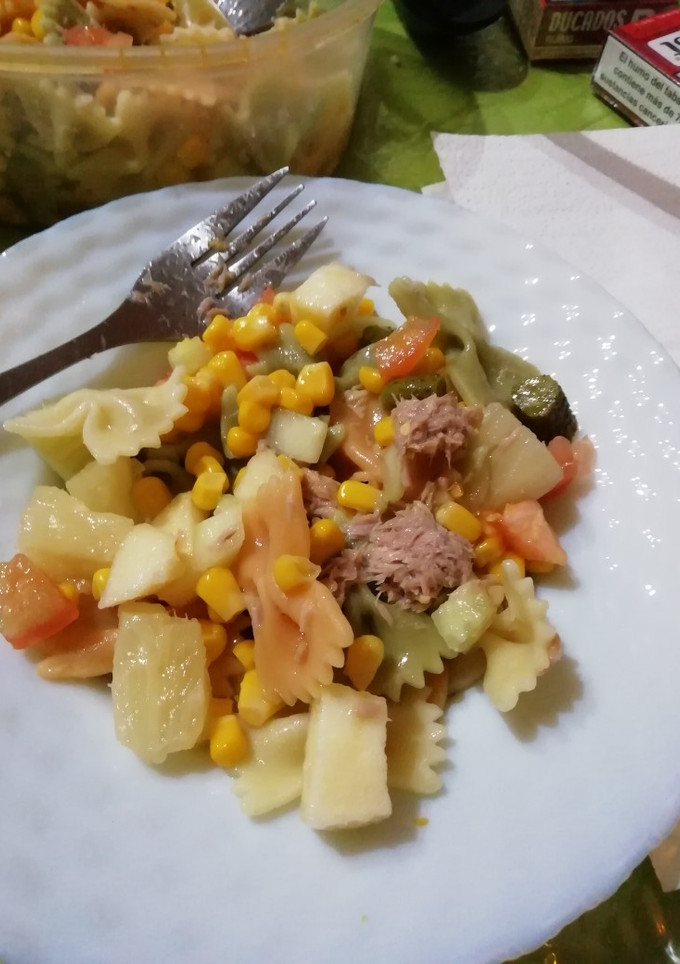 Una foto de Pasta de colores