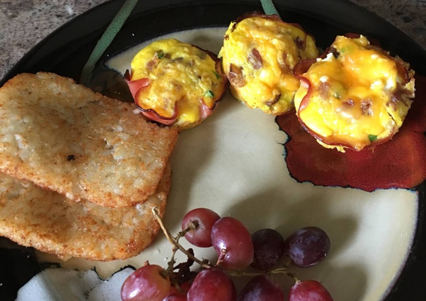 Ham Egg and Cheese Cups