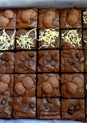 Foto resep Chewy brownies pake oven tangkring