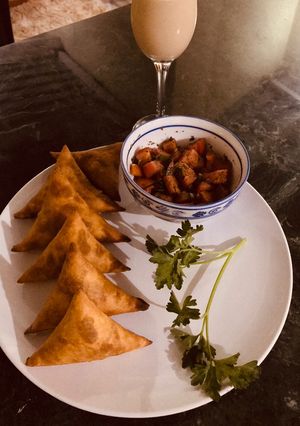 A picture of Beef Samosas.