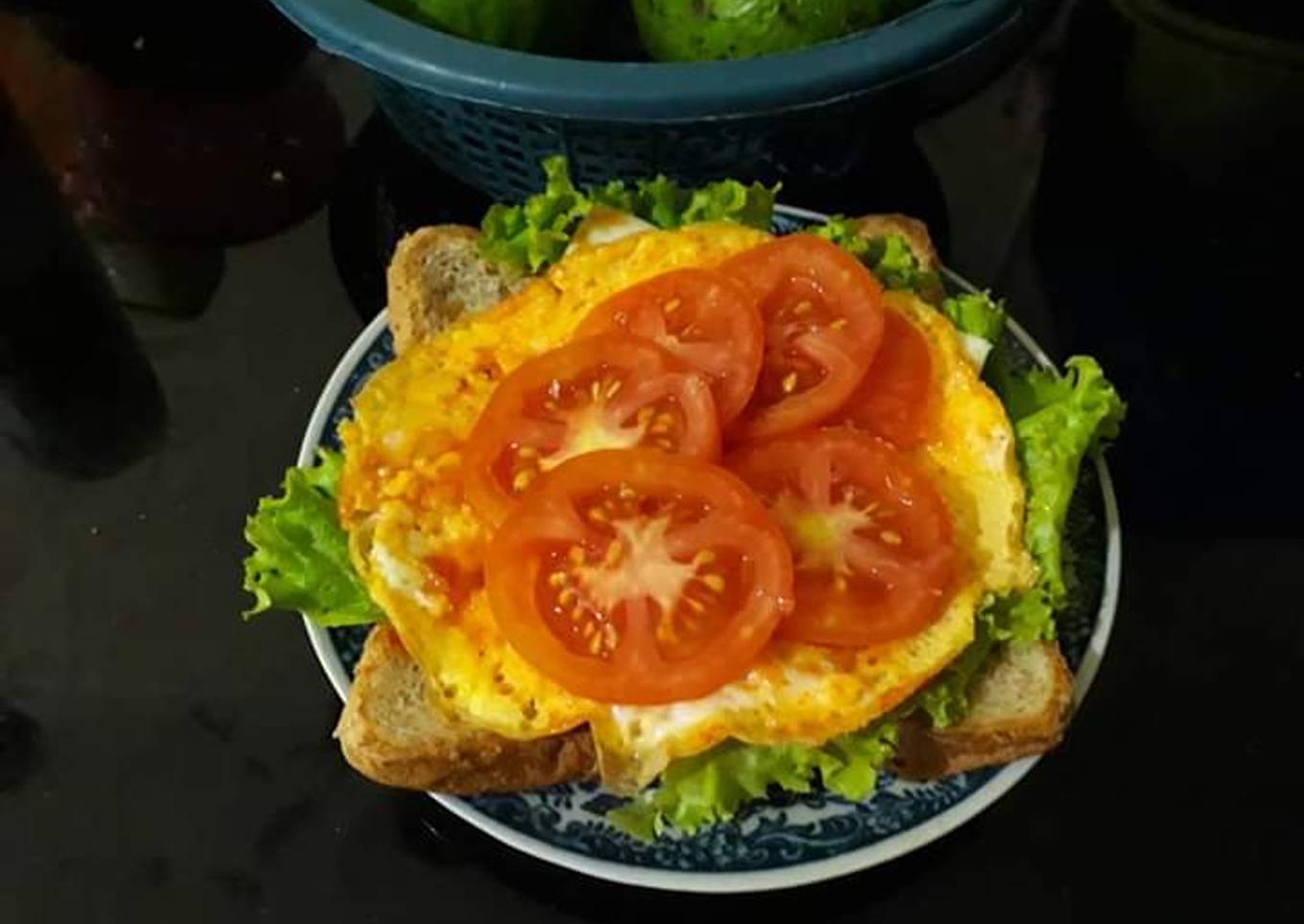 Roti gandum telur ceplok