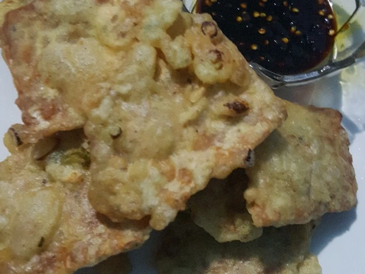 Langkah Gampang Membikin Resep Tempe Goreng Kemul a.k.a Tempe Mendoan dengan sambel kecap yang Bikin Ngiler Anti Ribet, Mantap