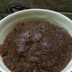 A picture of Wheat Flour Jaggery Halwa.