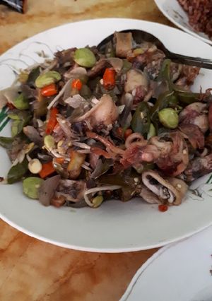 Foto resep Cumi asin cabe ijo
