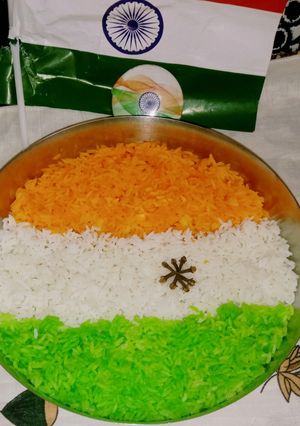 तिरंगा चावल रेसिपी मुख्य फोटो