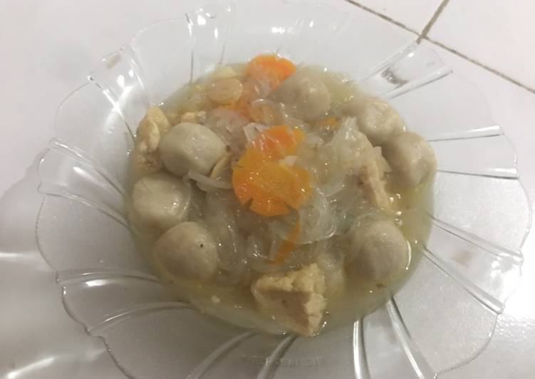 Tahu Pentol Ikan Kuah