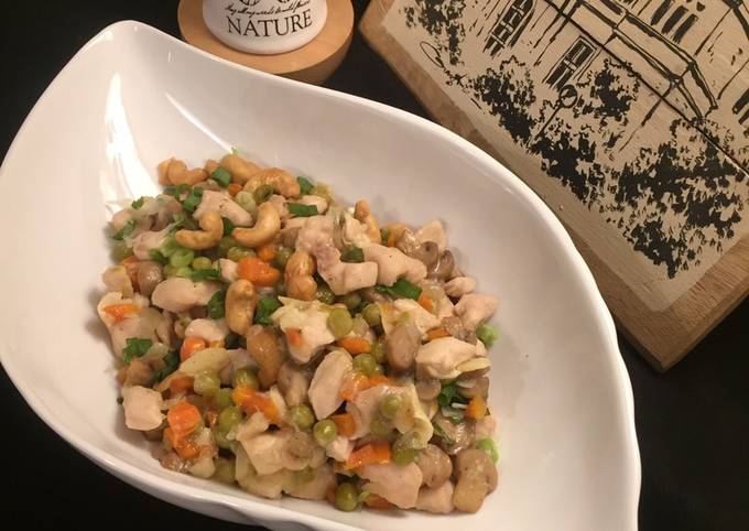 Resep Ayam masak kacang polong Anti Gagal