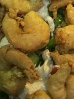 صورة لوصفة جمبري مقلي بطريقتي