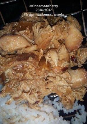 A picture of Char Siu Shredded Chicken (Slow Cooker/Crockpot Recipe).