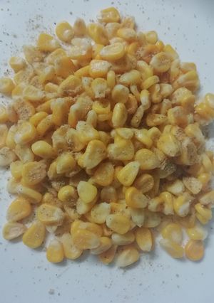 A picture of Masala corn.