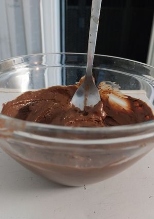 Una foto de Mousse de chocolate vegana
