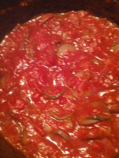 A picture of Zuchinni stew.