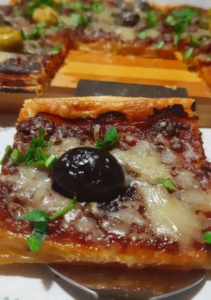 Une photo de Pizza carrée 🍕