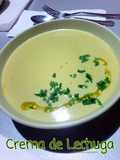Crema de Lechuga. (Thermomix)