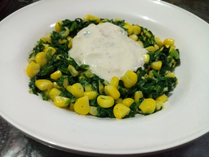 Simple Way Prepare Recipe Spinach & corn creamy salad (Mexican salad) that is  Makes Drooling, Appealing}