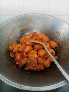 Foto resep Ayam popcorn saus padang (sederhana)