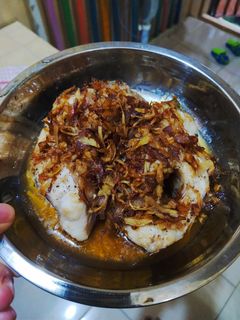 Foto resep Steam ikan gabus w/minyak wijen