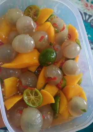 Foto resep Manisan/asinan lengkeng dan mangga