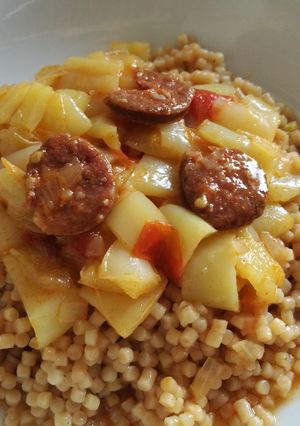 Lecsó tarhonyával 🍅🌶 recept fotója