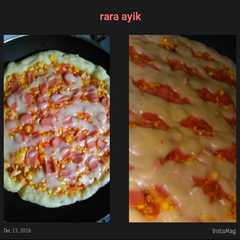 รูปของ Pizza empuk..simple dan ekonomis keju diganti saos bichamel...ala2 nyontek tante gogle