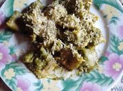 Una foto de ravioles de pesto