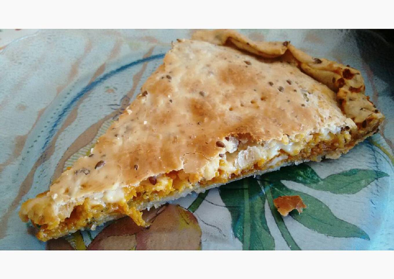 Tarta intregral de calabaza y queso
