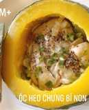 Óc heo chưng bí non - ăn dặm cùng con